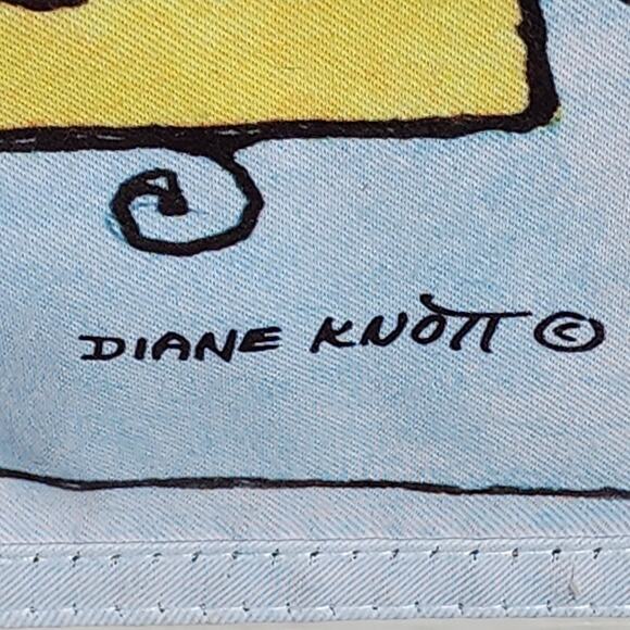 HOPPY HAPPY EASTER Bunny Egg Basket Double Sided Cloth Garden Flag Diane Knott - Picture 7 of 7